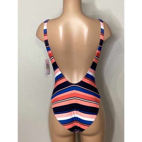 New. Michael Kors stripe swimsuit. Normally $126 - Picture 9 of 12